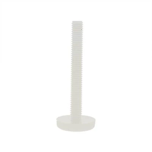 M5 x 15mm Nylon Thin Knurled Thumb Screw | Natural