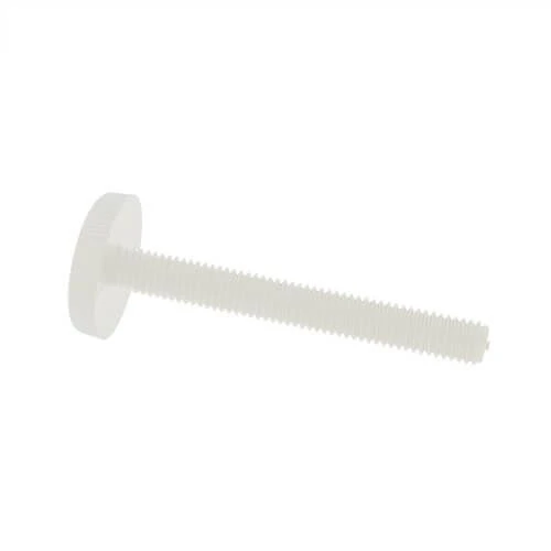 M5 x 20mm Nylon Thin Knurled Thumb Screw | Natural
