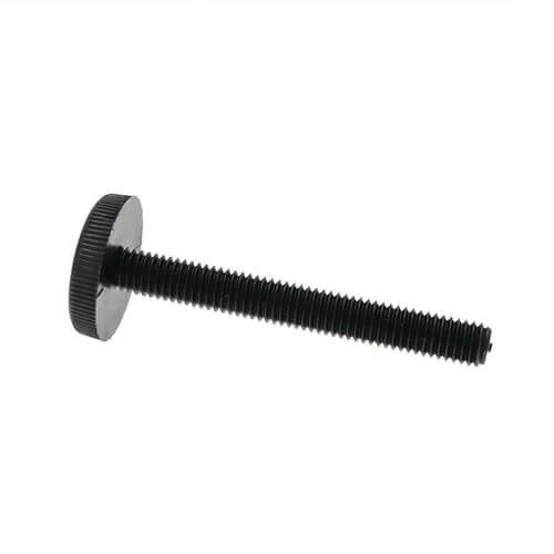 M5 x 20mm Nylon Thin Knurled Thumb Screw | Black