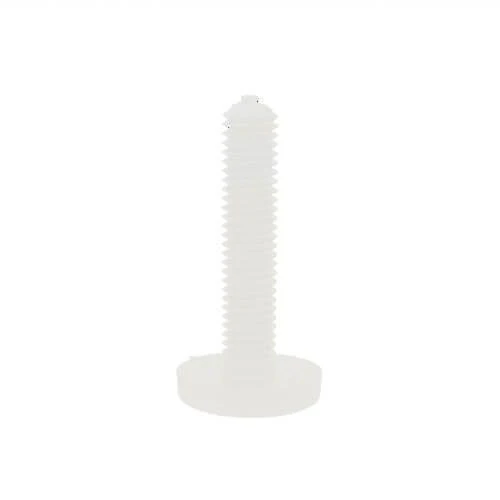 M6 x 15mm Nylon Thin Knurled Thumb Screw | Natural