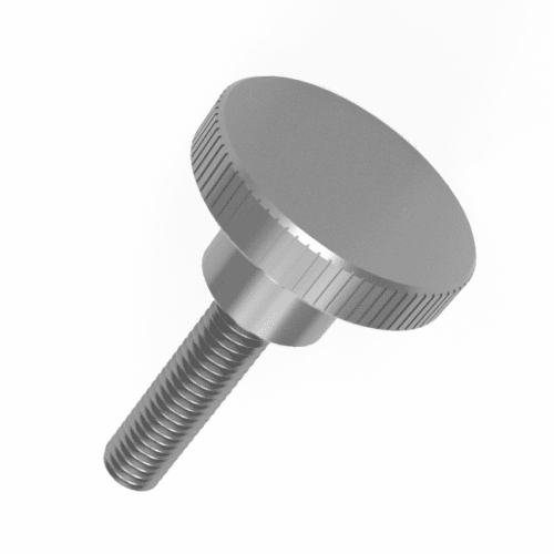 M8 x 20mm Knurled Thumb Screw, DIN 464, A1 Stainless Steel