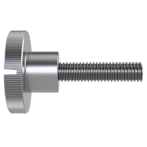 M3 x 8mm Slotted Thumb Screw, DIN 465, A1 Stainless Steel