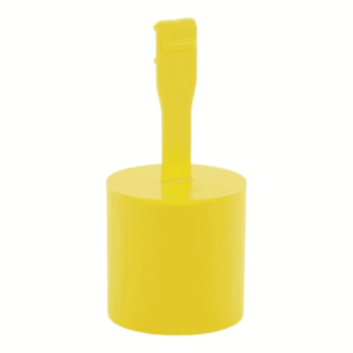 10.9mm Pull Tab Cap (Centre Pull) - For 11-12.8mm External Diameter | Yellow EVA