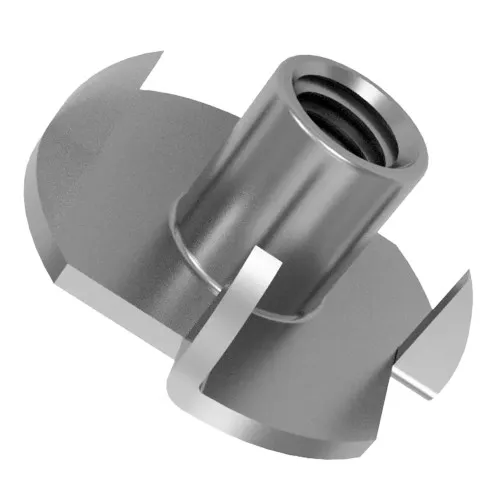 M8 T-Nut - Pronged Insert for Wood | A2 Stainless (Outdoor Use)