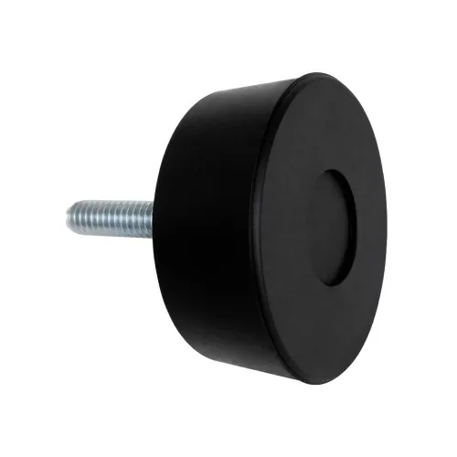 M8 x 25mm Tapered Rubber Foot - 40mm Base | Rubber & Stainless Steel