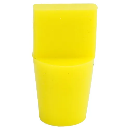 18.3-44.4mm Yellow Silicone Tapered Plug (With Handle) 44.4mm Length | Silicone