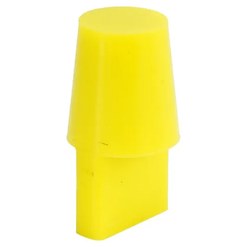 18.3-44.4mm Yellow Silicone Tapered Plug (With Handle) 44.4mm Length | Silicone