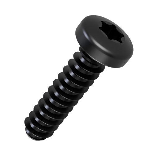2.5mm x 10mm - Torx Pan PT30 Screws for Soft Plastics- Black Zinc | Vital Parts