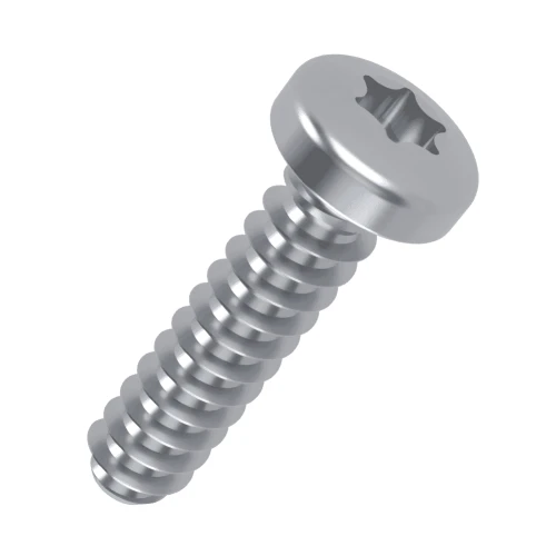 2.5 x 10 Torx Pan PT30 Screw - Bright Zinc Plated Steel