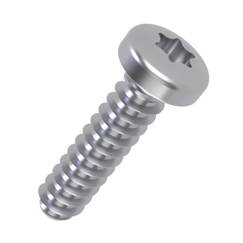 3.5mm x 10mm Torx Pan Head Screw for Soft Plastics (PT30) | BZP Steel