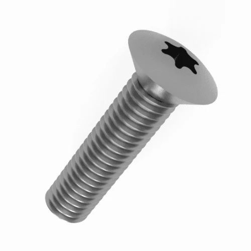 M2.5 x 6mm Torx Raised Countersunk DIN 966T A4 Stainless Steel