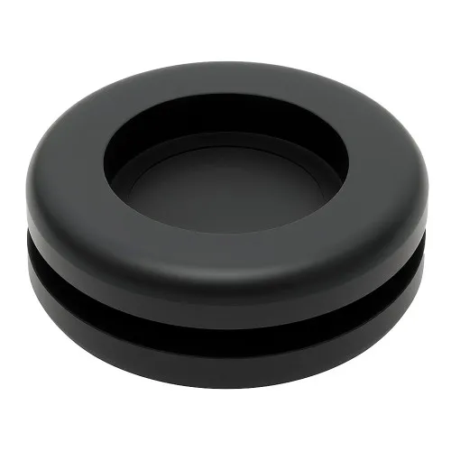 Closed Rubber Grommets - 11mm Hole Diameter - 8mm ID - Black PVC