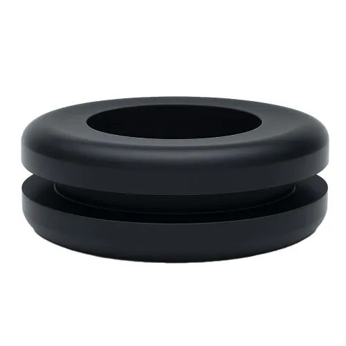 Closed Rubber Grommets - 12.5mm Hole Diameter - 9.5mm ID - Black TPE