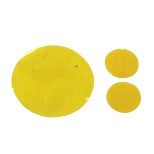 11mm High Temperature Polyimide Masking Discs - 2500pk | Amber
