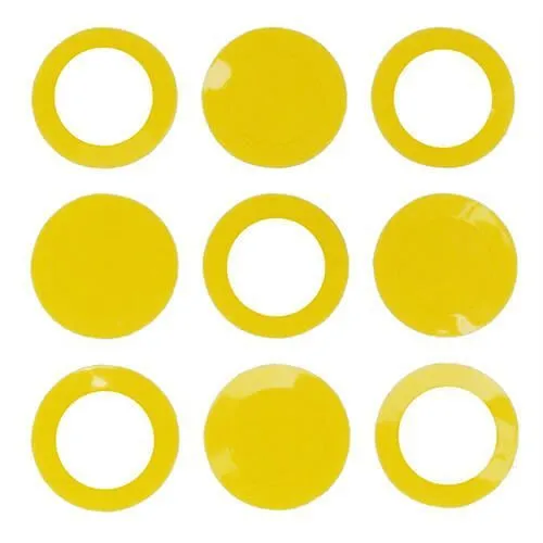12mm High Temperature Polyimide Masking Discs - 2500pk | Amber