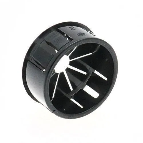 12.7mm Black Universal Bushing - 1.6mm Panel (7.9mm Cable) | Nylon