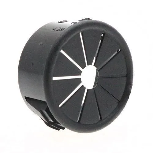 12.7mm Black Universal Bushing - 1.6mm Panel (7.9mm Cable) | Nylon