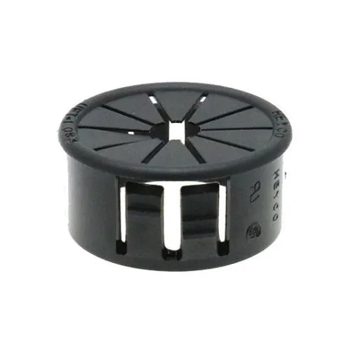 15.9mm Black Universal Bushing - 3.2mm Panel (11.1mm Cable) | Nylon