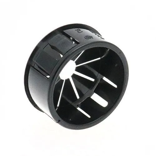 15.9mm Black Universal Bushing - 3.2mm Panel (11.1mm Cable) | Nylon