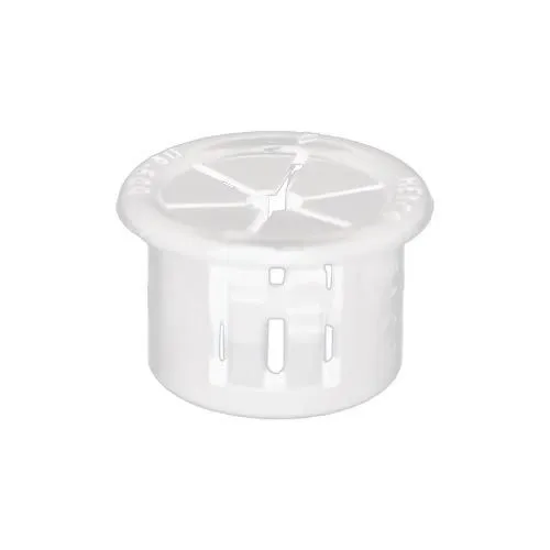 15.9mm White Universal Bushing - 3.2mm Panel (11.1mm Cable) | Nylon