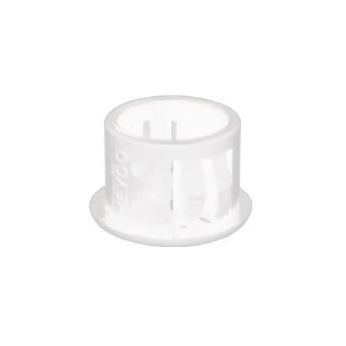 15.9mm White Universal Bushing - 3.2mm Panel (11.1mm Cable) | Nylon