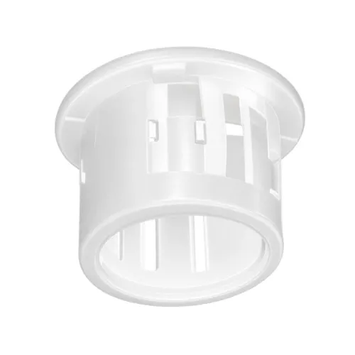 19.1mm White Universal Bushing - 3.2mm Panel (12.7mm Cable) | Nylon