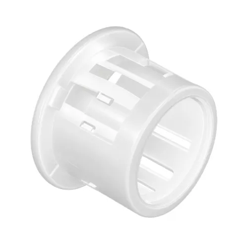 38.1mm White Universal Bushing - 3.2mm Panel (26.9mm Cable) | Nylon