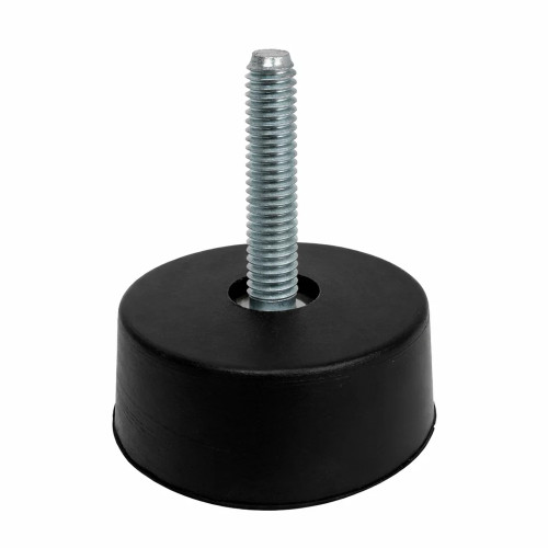 M8 x 50mm Tapered Rubber Foot - 40mm Base | Rubber & Stainless Steel