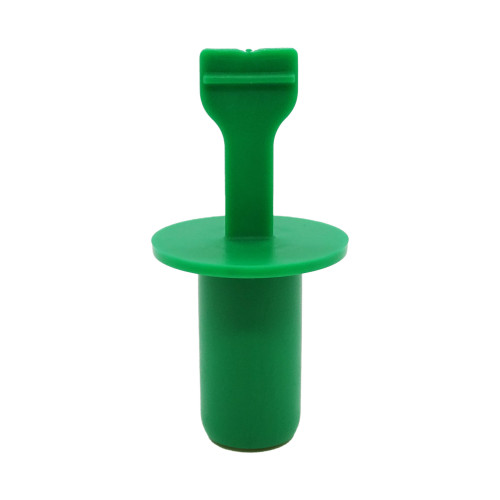 8.1mm Green Bio LDPE Cylindrical Pull Tab Plug | Vital Parts