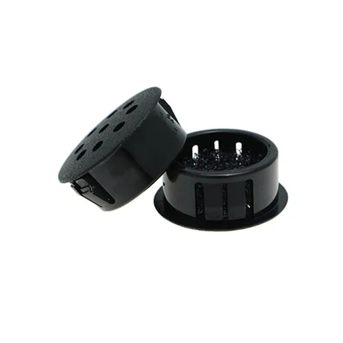76.2mm Filtered Vent Plug - 6.4mm Panel | Black Nylon 66