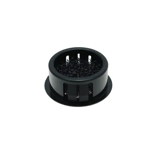 76.2mm Filtered Vent Plug - 6.4mm Panel | Black Nylon 66