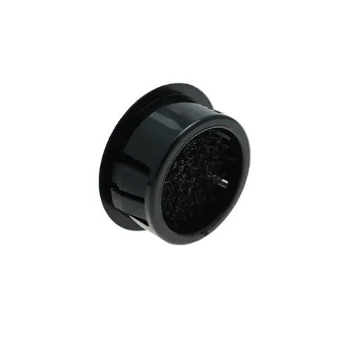 76.2mm Filtered Vent Plug - 6.4mm Panel | Black Nylon 66