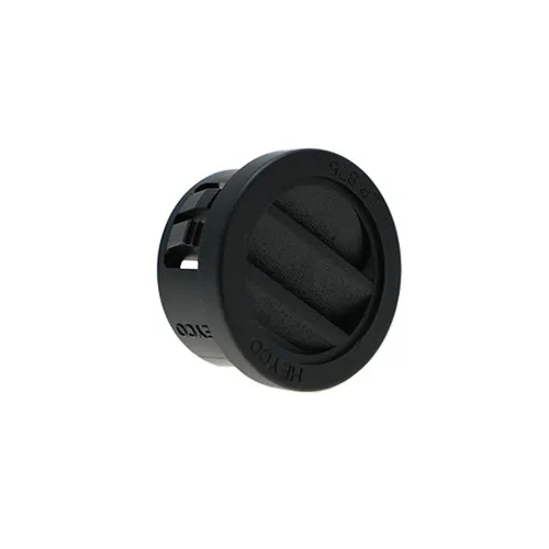 22.2mm Black Vent Plug - 3.2mm Panel | Nylon 66