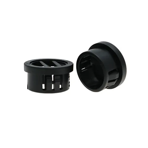 25.4mm Black Vent Plug - 3.2mm Panel | Nylon 66