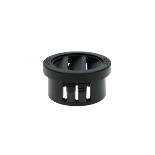 25.4mm Black Vent Plug - 3.2mm Panel | Nylon 66
