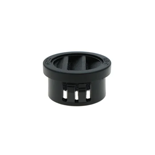25.4mm Filtered Vent Plug - 3.2mm Panel | Black Nylon 66