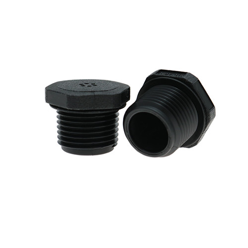 Threaded Vent Plugs NPT 1/2 Thread, 20.6mm Length -Black