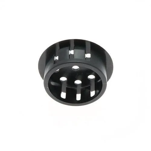 31.7mm Black Vent Plug - 3.2mm Panel | Nylon 66