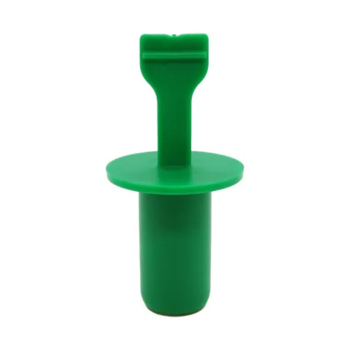 22.6mm Green Bio LDPE Cylindrical Pull Tab Plug | Vital Parts