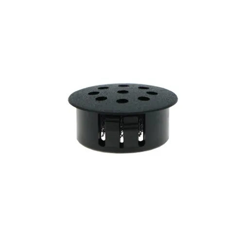 38.1mm Filtered Vent Plug - 3.2mm Panel | Black Nylon 66