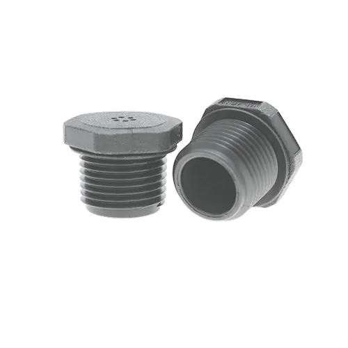 Threaded Vent Plugs PG 7 Thread, 13.5mm Length - Grey