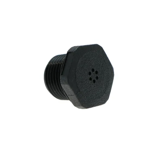 Threaded Vent Plugs PG 9 Thread, 13.5mm Length -Black