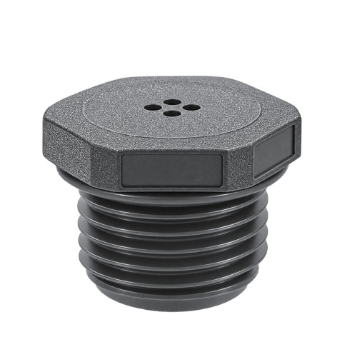 1/2in NPT Grey Liquid Tight Threaded Vent Plug - 20.6mm Length | Nylon