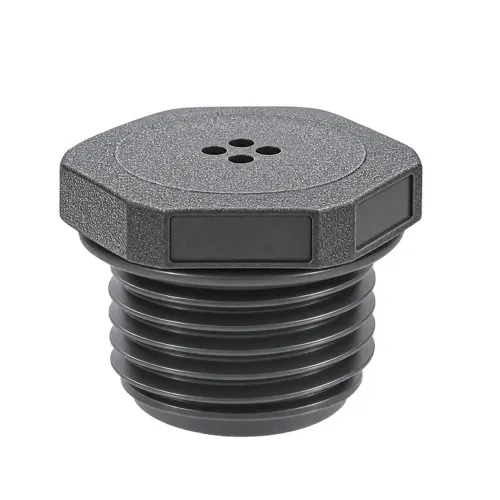 1/2in NPT Grey Liquid Tight Threaded Vent Plug - 20.6mm Length | Nylon