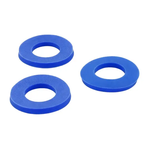 M3 (3.2mm) x 7mm Silicone Washer - DIN 125A (0.5mm Thickness) Blue