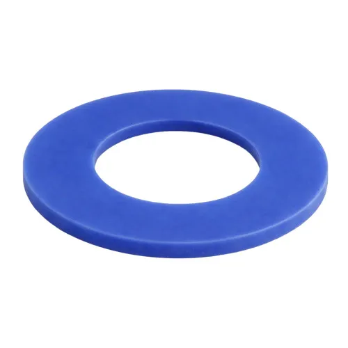 M5 (5.3mm) x 10mm Silicone Washer - DIN 125A (1mm Thickness) Blue