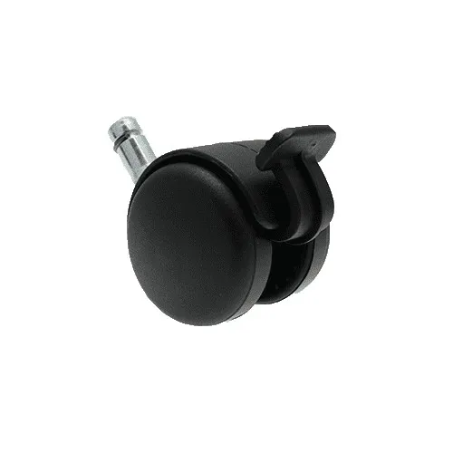 50mm Braked Stem Castor Wheel - 11mm x 22mm Stem (For Soft Floor) | 50kg