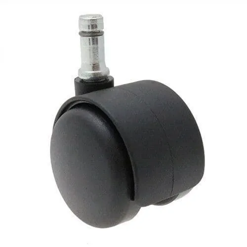 50mm Stem Castor Wheel - 10mm x 22mm Stem (For Soft Floor) | 50kg