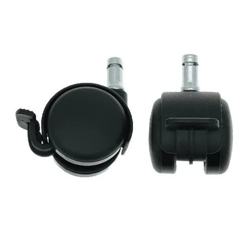 50mm Braked Stem Castor Wheel - 10mm x 22mm Stem (For Soft Floor) | 50kg