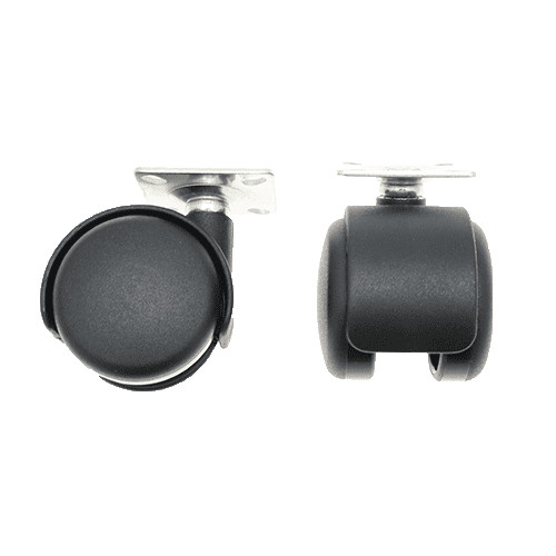 50mm Plate Castor Wheel - 42mm x 42mm Plate (For Soft Floor) | 50kg